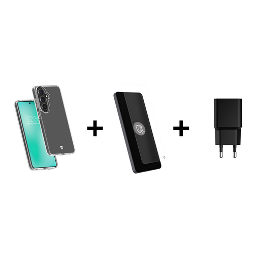 Force Case Pack Force Mobility film + coque + chargeur USB-C 25W pour Samsung Galaxy S26 5G