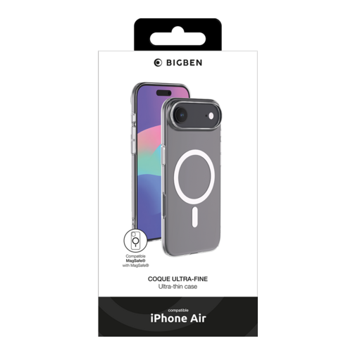 Pack Force Mobility films écran et objectifs + coque + chargeur USB-C 30W pour iPhone 17 Air cristal