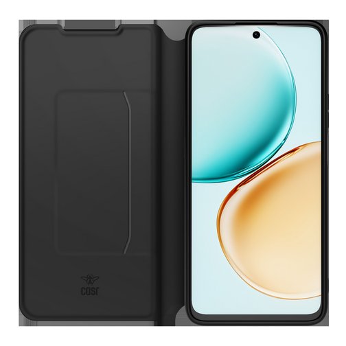 Etui à rabat Modelabs avec dragonne pour HONOR 400 Smart 5G noir