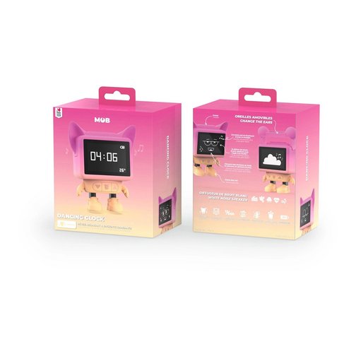 Réveil MOB Dancing Clock rose