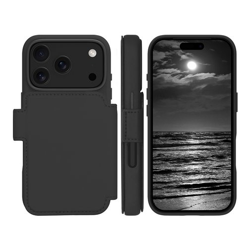 Dbramante1928 Etui à rabat Dbramante Lynge en ICON compatible MagSafe pour iPhone 17 Pro noir