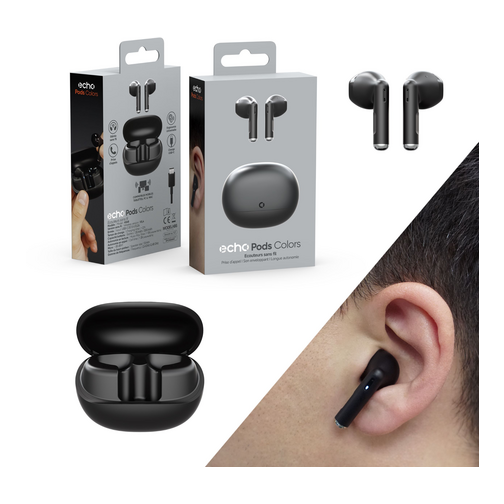 Ecouteurs echo Pods noir