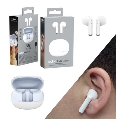 Ecouteurs echo Pods blanc