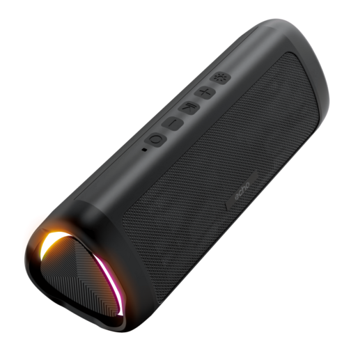Enceinte echo lumineuse noire