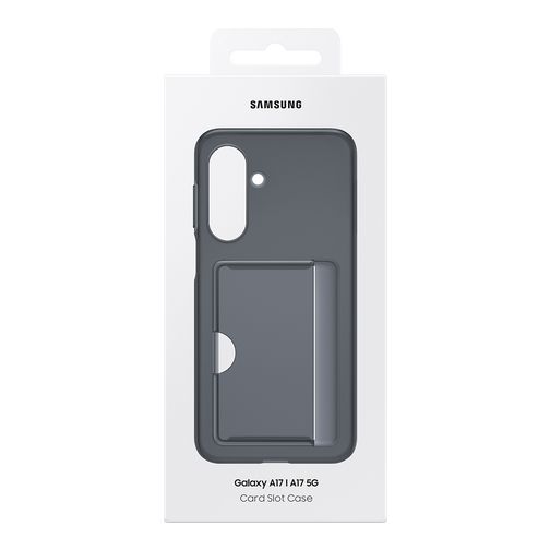 Coque Samsung avec porte-carte pour Samsung Galaxy A17 4G et 5G noire