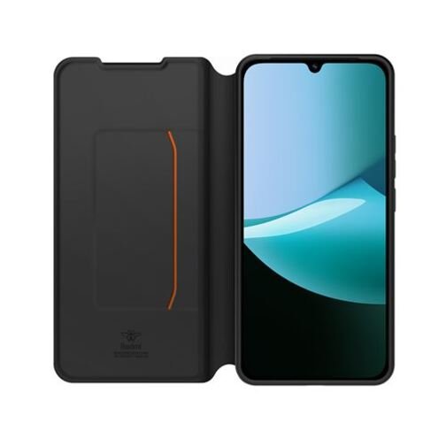 Etui à rabat Modelabs avec dragonne pour Xiaomi Redmi 15C 4G noir