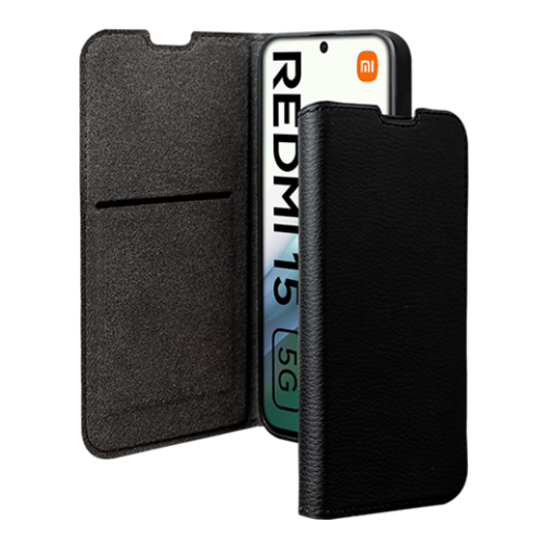 Etui à rabat Wallet Bigben GRS pour Xiaomi Redmi 15 5G noir