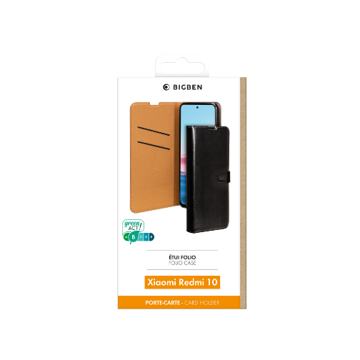 Etui à rabat Wallet Noir pour Xiaomi Redmi 10