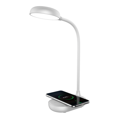 Lampe avec chargeur à induction Bigben 15W argent
