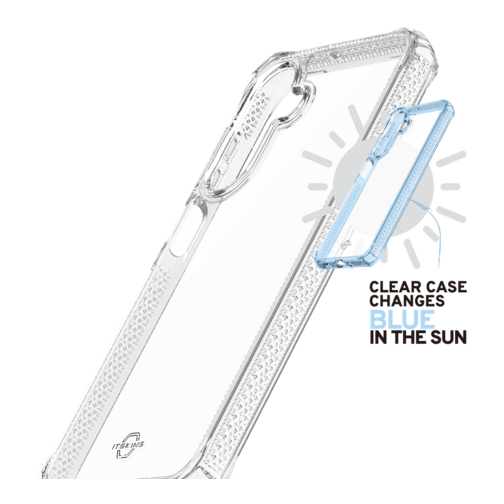 Coque HYBRID_R // MOOD GRS Itskins pour Samsung Galaxy A16 4G et 5G pour Samsung Galaxy A17 4G et 5G bleue