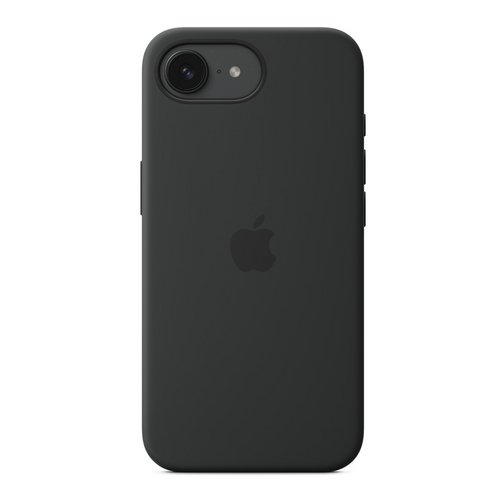 Coque silicone Apple pour iPhone 16e noire