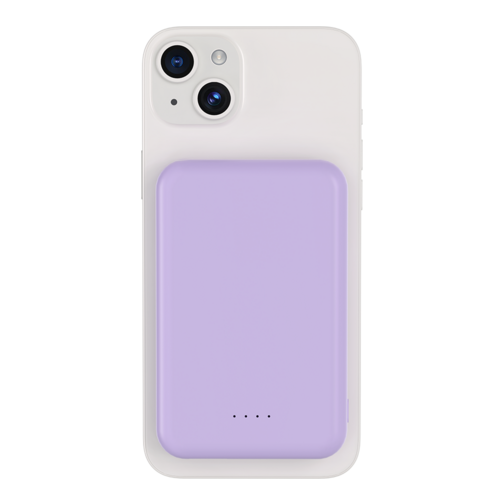 Batterie externe Bigben compatible MagSafe 5 000 mAh violette