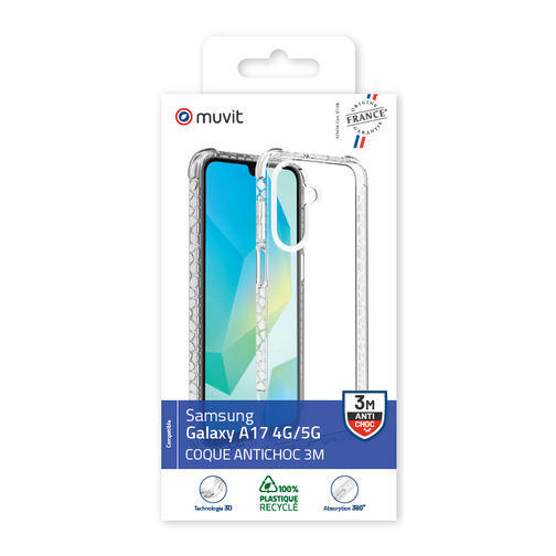 Muvit For France Coque renforcée Muvit made in France pour Samsung Galaxy A17 cristal