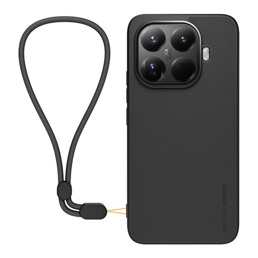 Etui à rabat Modelabs avec dragonne pour Xiaomi 15T Pro noir