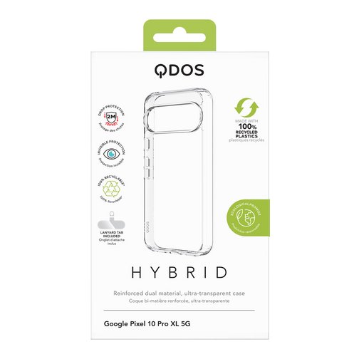 Coque Hybrid GRS QDOS pour Google Pixel 10 Pro XL cristal