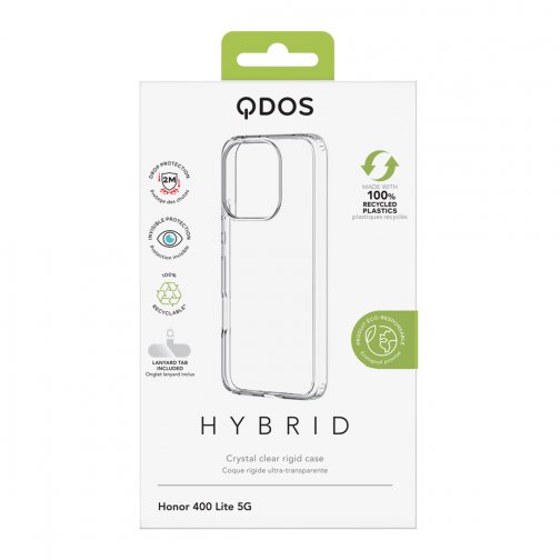 Coque Hybrid GRS QDOS pour HONOR 400 Lite cristal