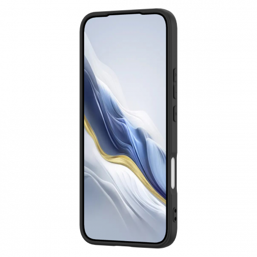 Qdos Coque Touch Silicone GRS pour HONOR 400 Lite noire