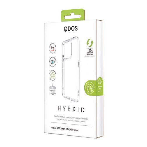 Coque Hybrid GRS QDOS pour HONOR 400 Smart 5G cristal