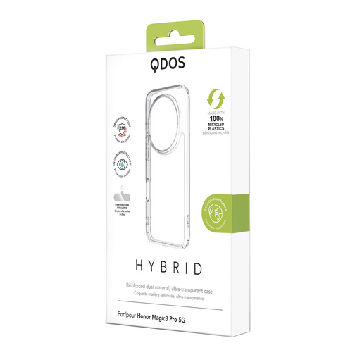 Coque Hybrid GRS QDOS pour HONOR Magic8 Pro 5G cristal