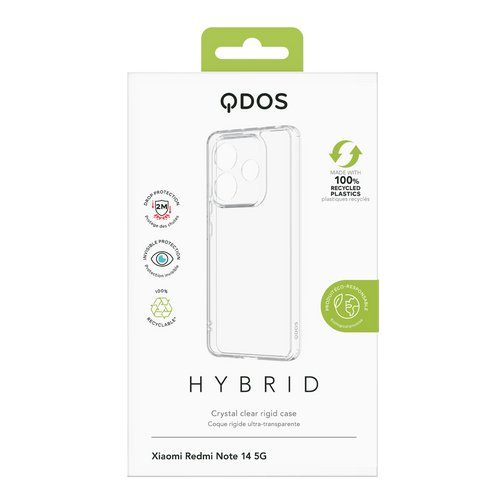 Coque Hybrid GRS QDOS pour Xiaomi Redmi Note 14 5G cristal