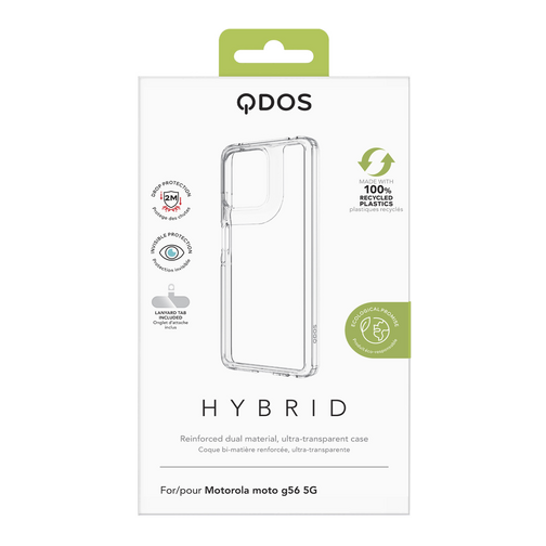 Coque Hybrid GRS QDOS pour motorola G56 5G cristal