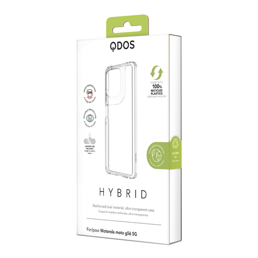 Coque Hybrid GRS QDOS pour motorola G56 5G cristal