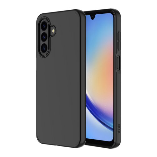 Coque Touch Silicone GRS QDOS origine France garantie pour Samsung Galaxy A17 4G et 5G noire