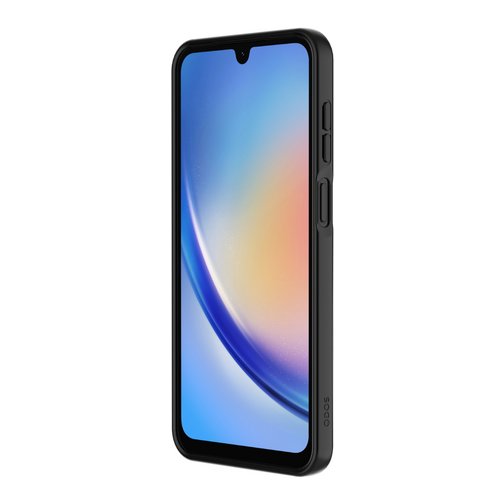 Coque Touch Silicone GRS QDOS origine France garantie pour Samsung Galaxy A17 4G et 5G noire