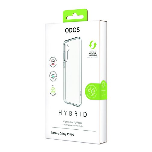 Coque Hybrid GRS QDOS pour Samsung Galaxy A55 cristal