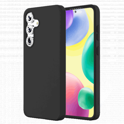Coque Touch Drop QDOS compatible Qi2 origine France garantie pour Samsung Galaxy S25 noire