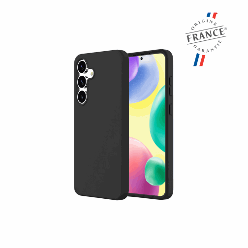 Coque Touch Drop QDOS compatible Qi2 origine France garantie pour Samsung Galaxy S25 noire