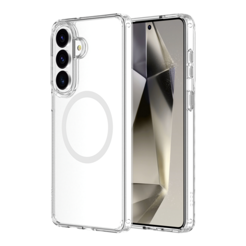 Coque Hybrid GRS QDOS compatible Qi2 pour Samsung Galaxy S26 5G cristal