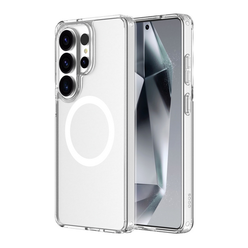 Coque Hybrid GRS QDOS compatible Qi2 pour Samsung Galaxy S26 Ultra 5G cristal