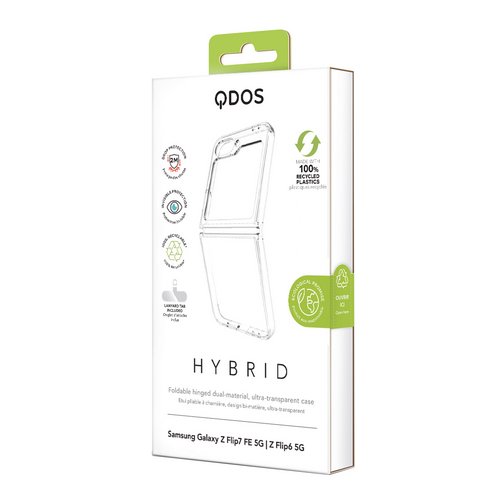 Coque Hybrid GRS QDOS pour Samsung Galaxy Flip FE cristal