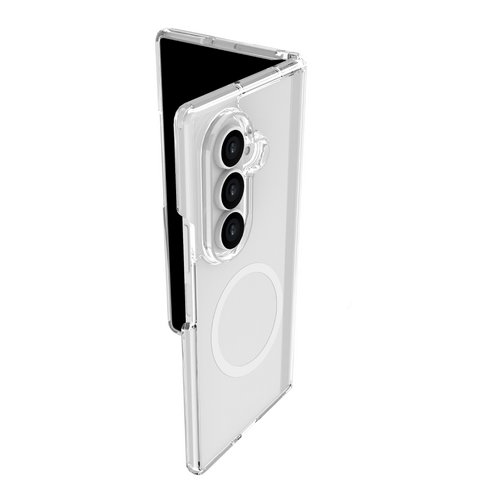 Coque Hybrid GRS QDOS compatible Qi2 pour Samsung Galaxy Z Fold7 cristal