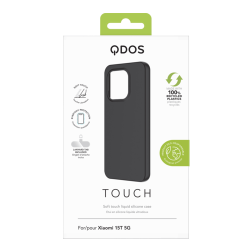 Coque Touch Silicone GRS QDOS pour Xiaomi 15T 5G noire