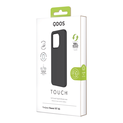 Coque Touch Silicone GRS QDOS pour Xiaomi 15T 5G noire