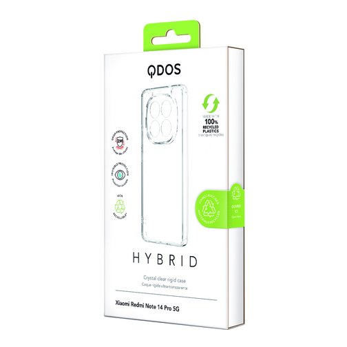 Coque Hybrid GRS QDOS pour Xiaomi Redmi Note 14 Pro 5G cristal