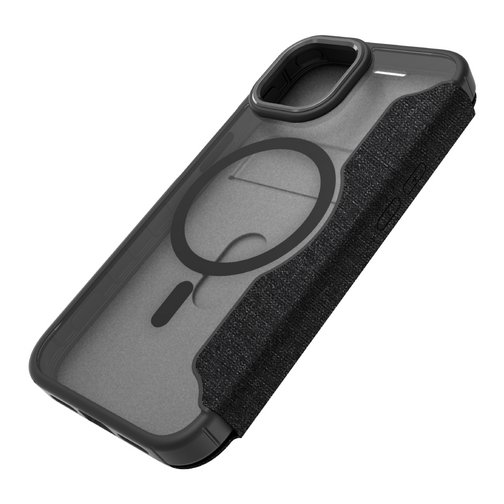 Etui à rabat Hybrid Fold QDOS compatible Magsafe noir