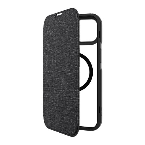 Etui à rabat Hybrid Fold QDOS compatible Magsafe noir