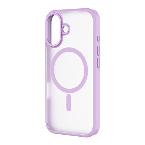 Coque Hybrid Drop / Soft-touch GRS QDOS compatible MagSafe pour iPhone 17 violette