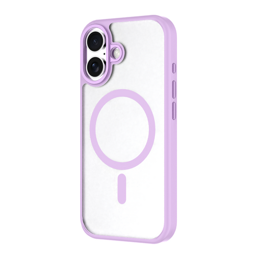 Coque Hybrid Drop / Soft-touch GRS QDOS compatible MagSafe pour iPhone 17 violette