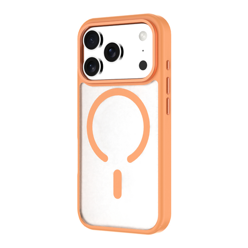 Coque Hybrid Drop GRS QDOS compatible MagSafe pour iPhone 17 Pro orange