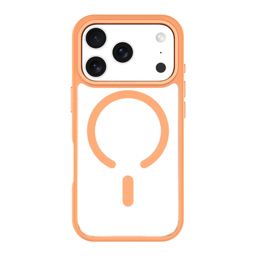 Coque Hybrid Drop GRS QDOS compatible MagSafe pour iPhone 17 Pro orange