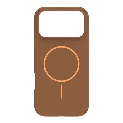 Coque QDOS TONE compatible MagSafe pour iPhone 17 Pro marron et orange