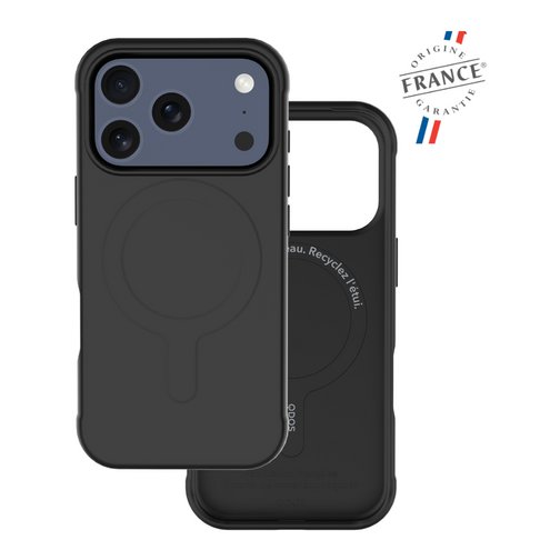 Coque Touch Drop GRS QDOS origine France garantie pour iPhone 17 Pro noir