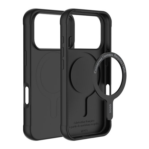 Coque Touch Drop GRS QDOS origine France garantie pour iPhone 17 Pro noir