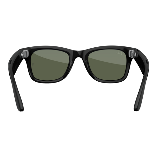 Lunettes Ray-Ban Meta Wayfarer noir brillant verres verts (Gen 2)