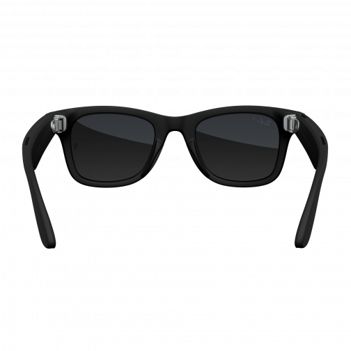 Lunettes Ray-Ban Meta Wayfarer noir mat verres graphite taille 50-22