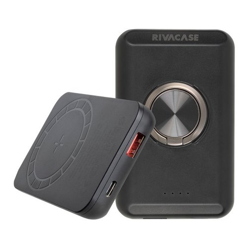 Batterie externe Rivacase compatible MagSafe 5 000 mAh et 20W noire